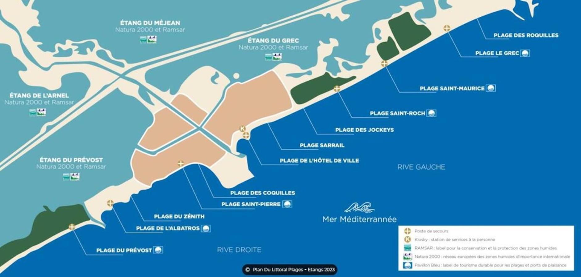 Les Sables De Palavas - T2 A 50M De La Plage - Clim, Wifi Εξωτερικό φωτογραφία